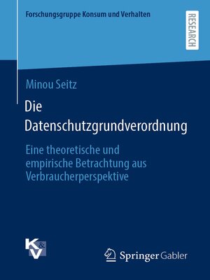 cover image of Die Datenschutzgrundverordnung